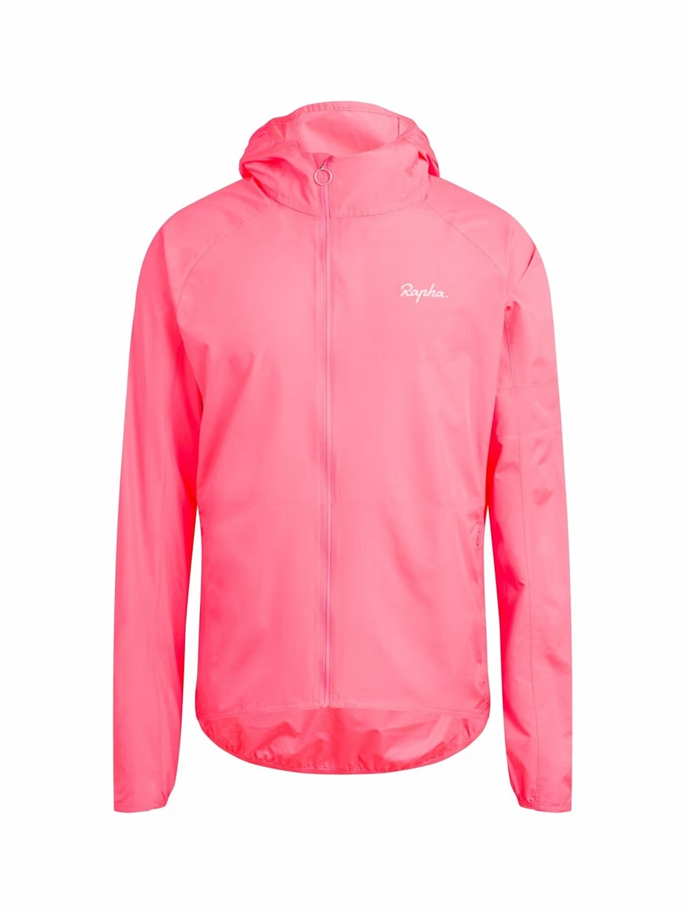 Rapha Neon Pink Hooded Rain Jacket